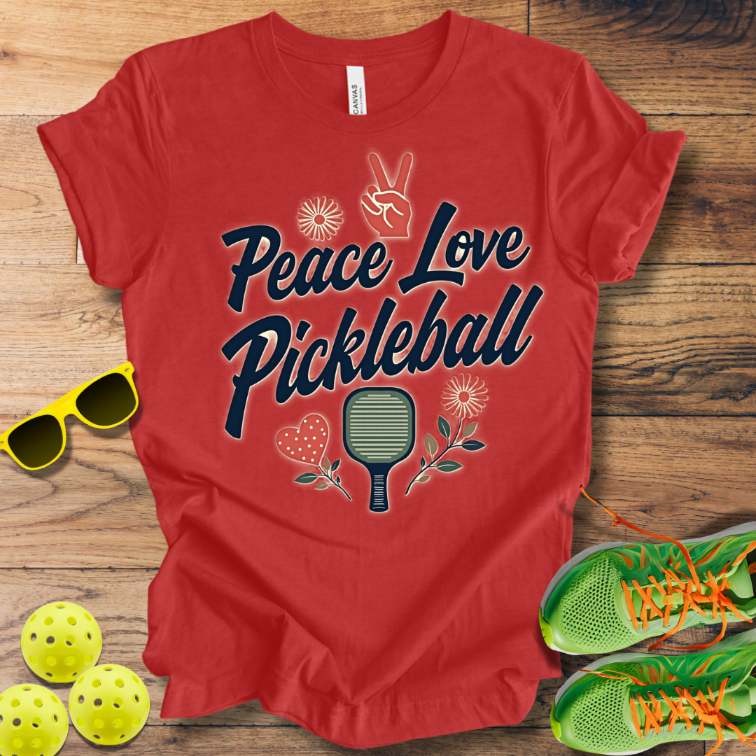 Peace Love Pickleball T-Shirt