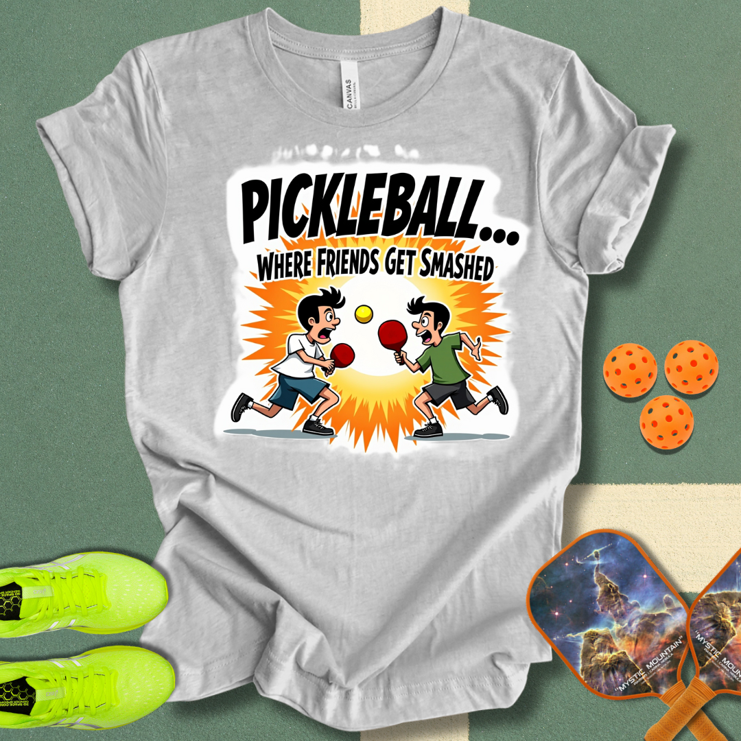 Pickleball... Where Friends Get Smashed T-Shirt