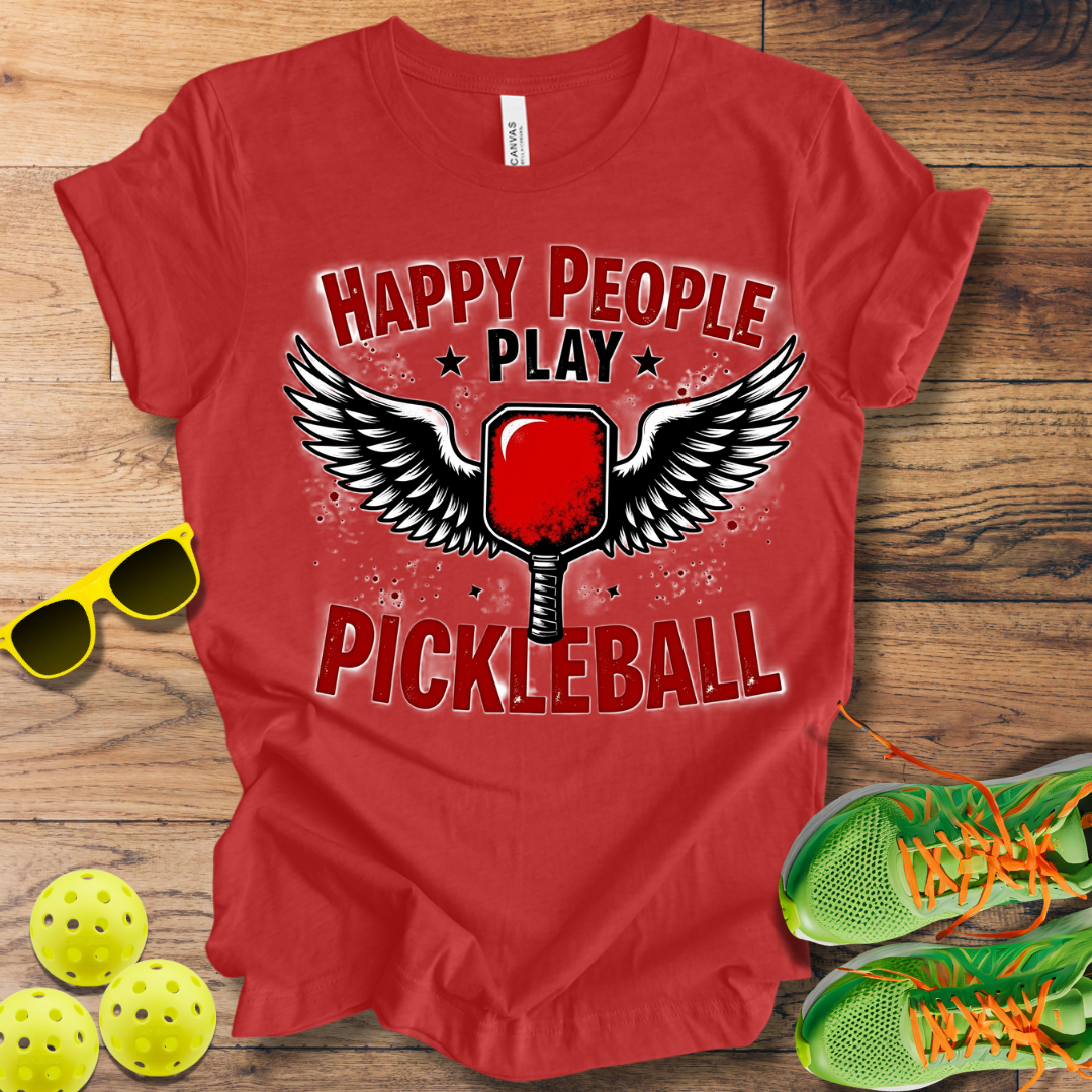 Happy People Play Pickleball T-Shirt