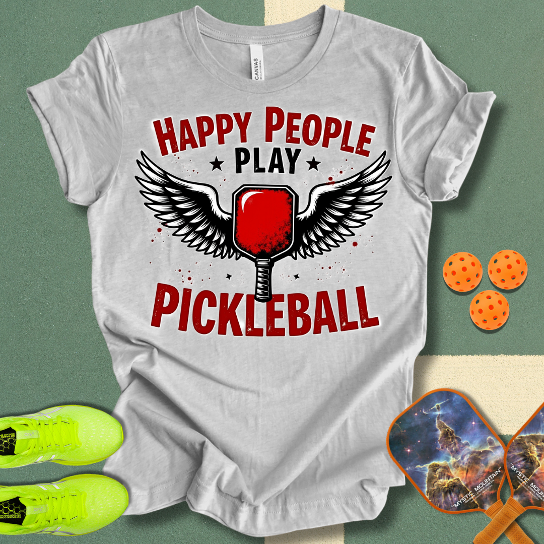 Happy People Play Pickleball T-Shirt