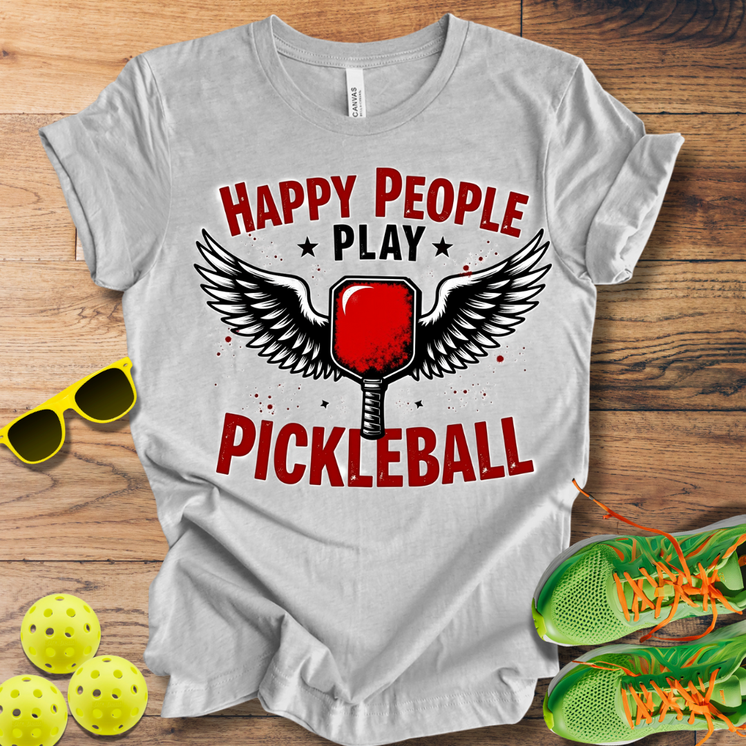 Happy People Play Pickleball T-Shirt