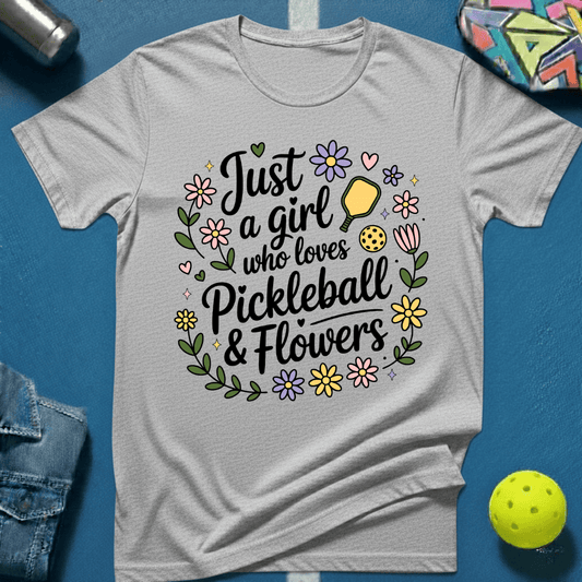 Pickleball & Flowers T-Shirt