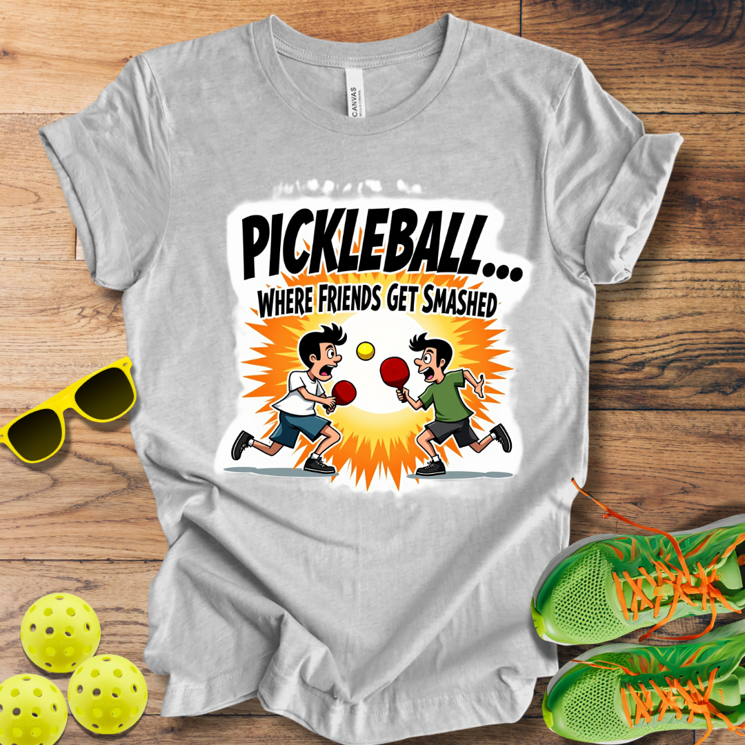 Pickleball... Where Friends Get Smashed T-Shirt