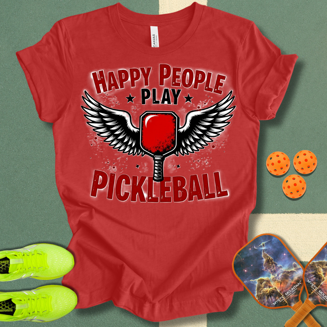 Happy People Play Pickleball T-Shirt