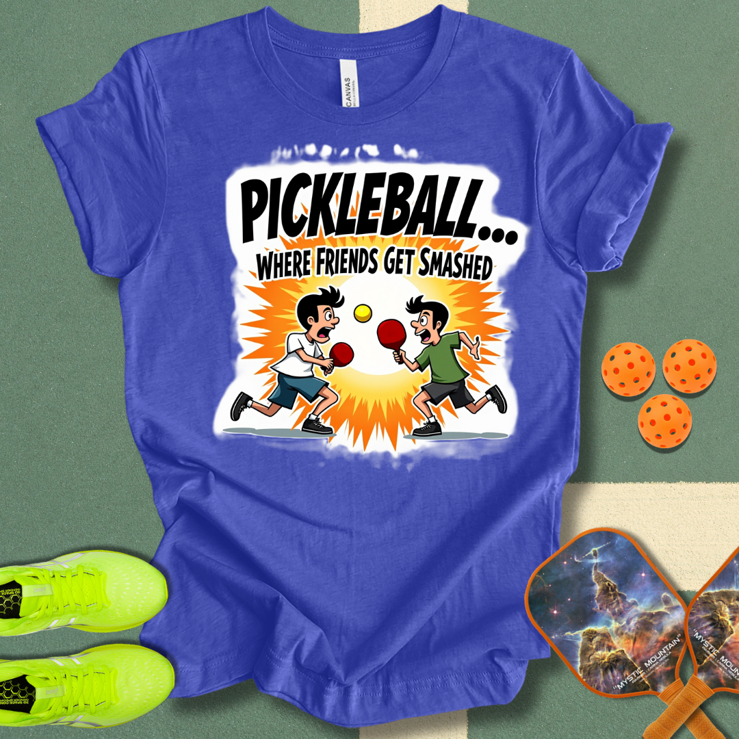 Pickleball... Where Friends Get Smashed T-Shirt