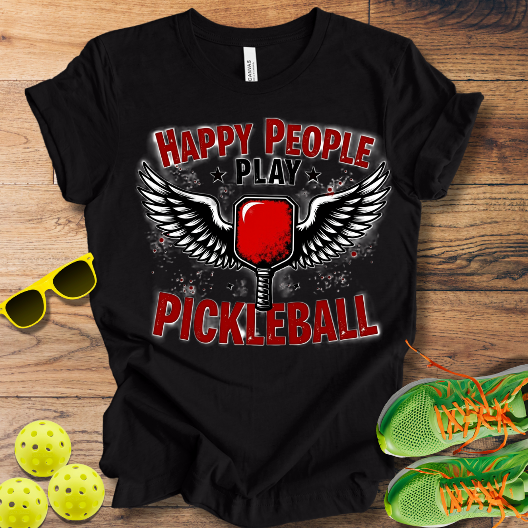 Happy People Play Pickleball T-Shirt