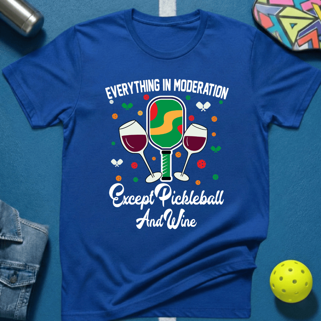 Pickleball and Wine T-Shirt