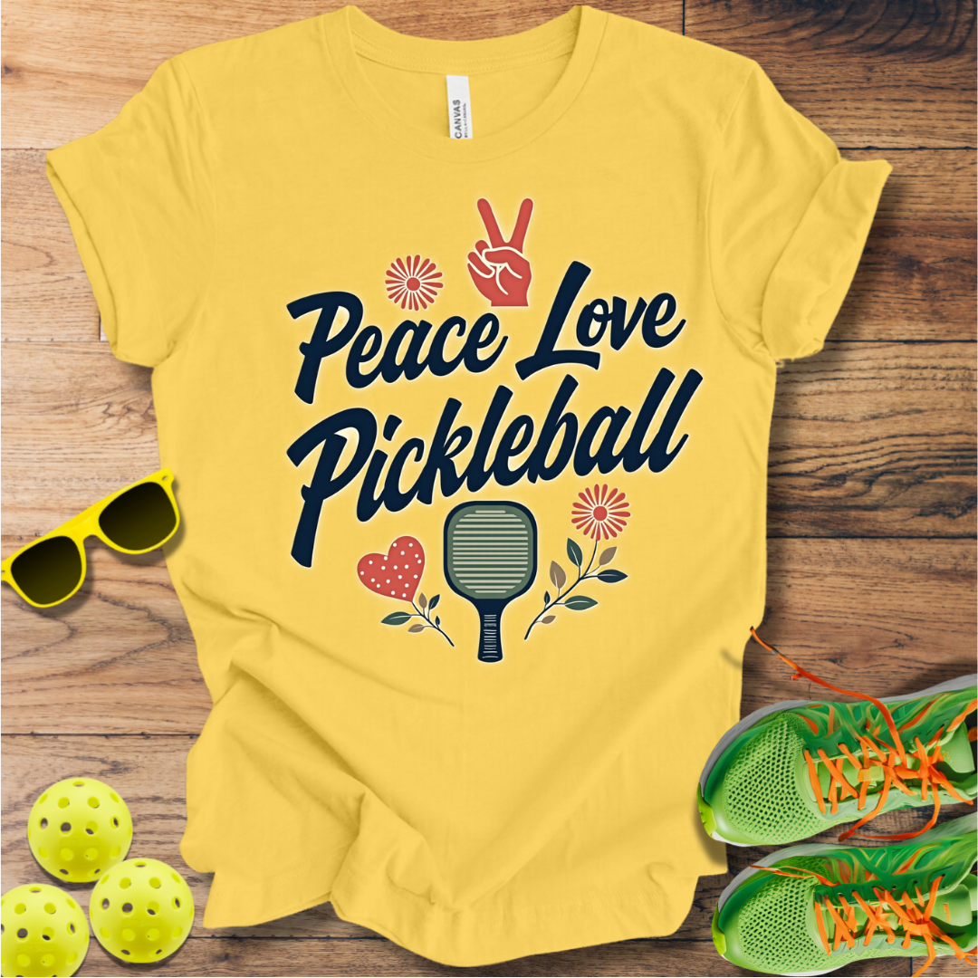 Peace Love Pickleball T-Shirt