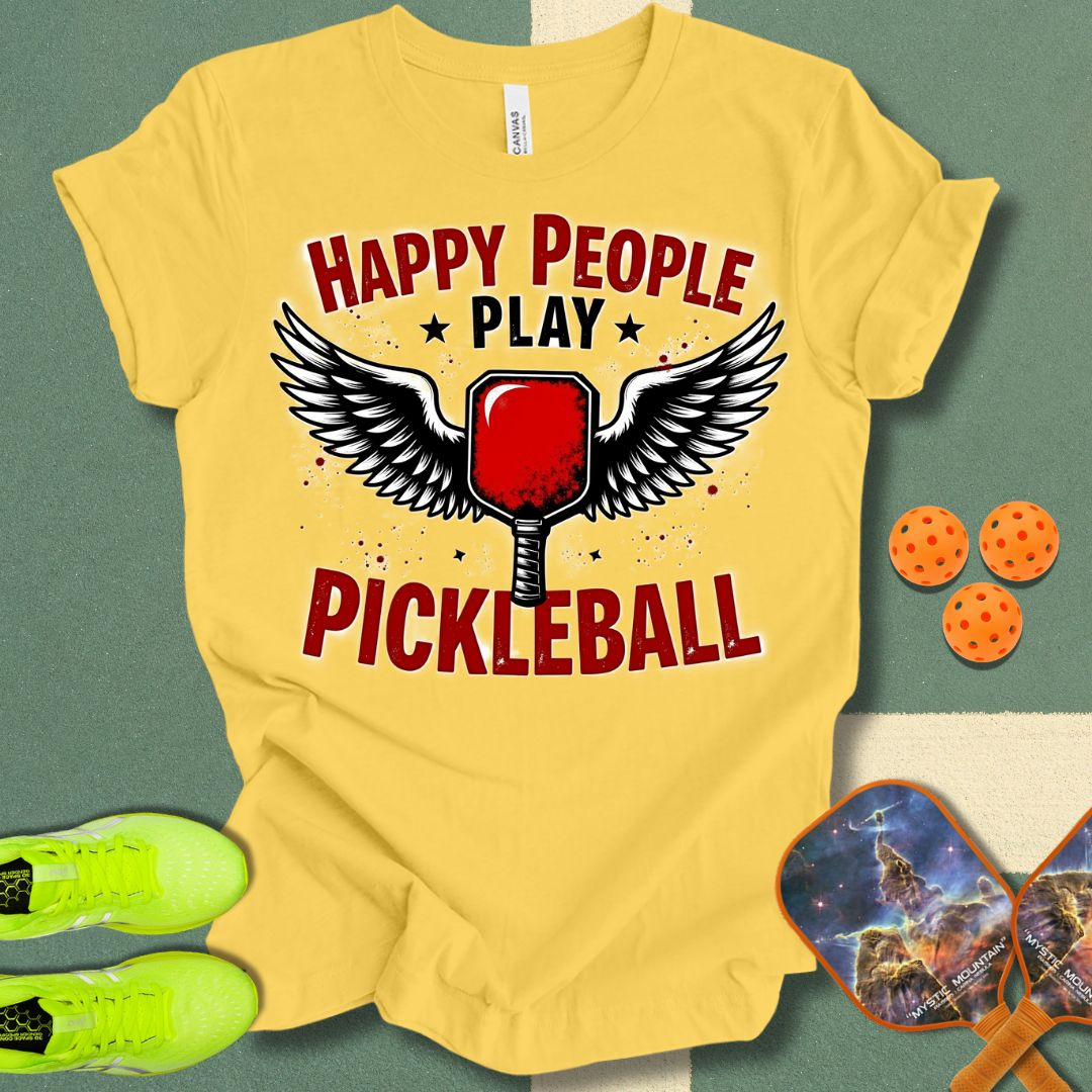 Happy People Play Pickleball T-Shirt