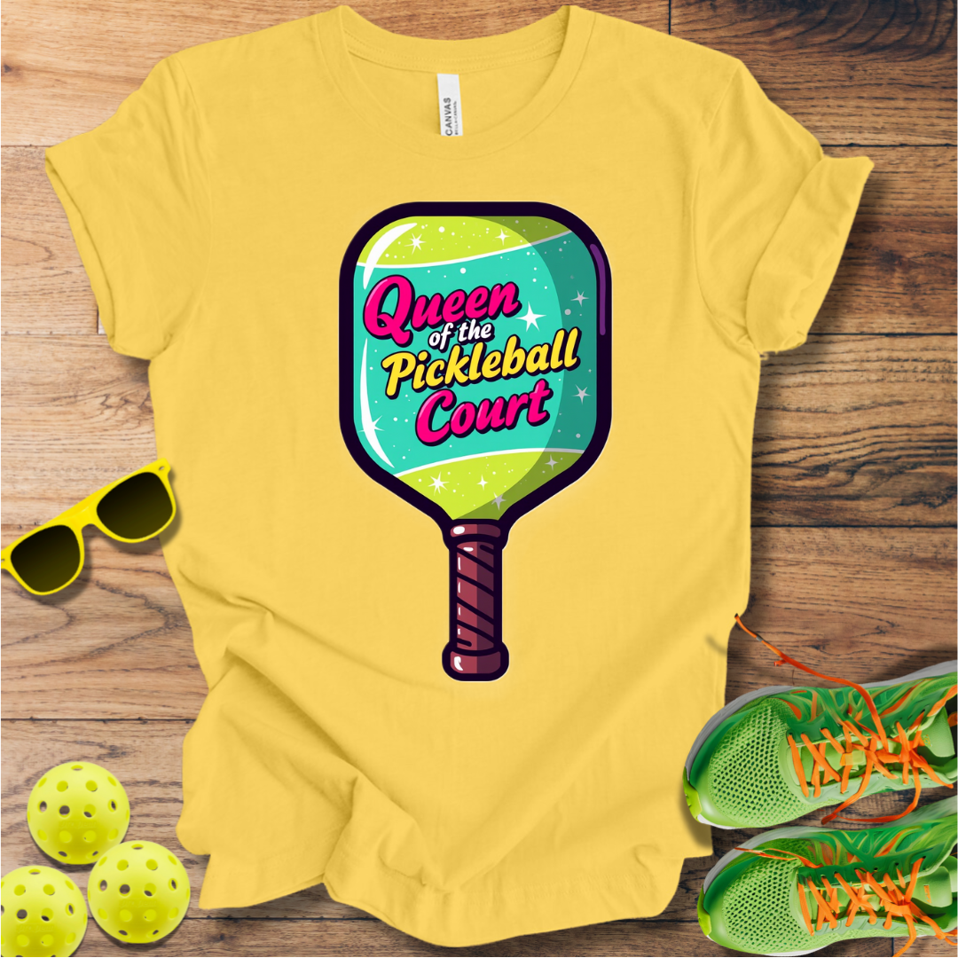 Queen of the Pickleball Court T-Shirt