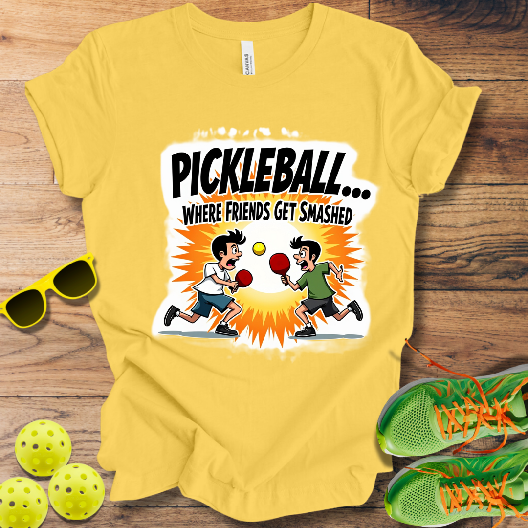 Pickleball... Where Friends Get Smashed T-Shirt