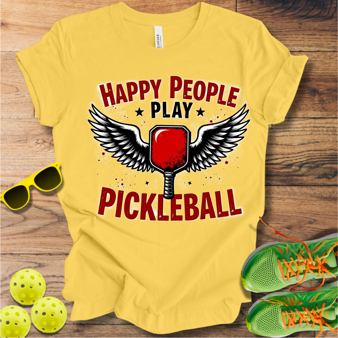 Happy People Play Pickleball T-Shirt