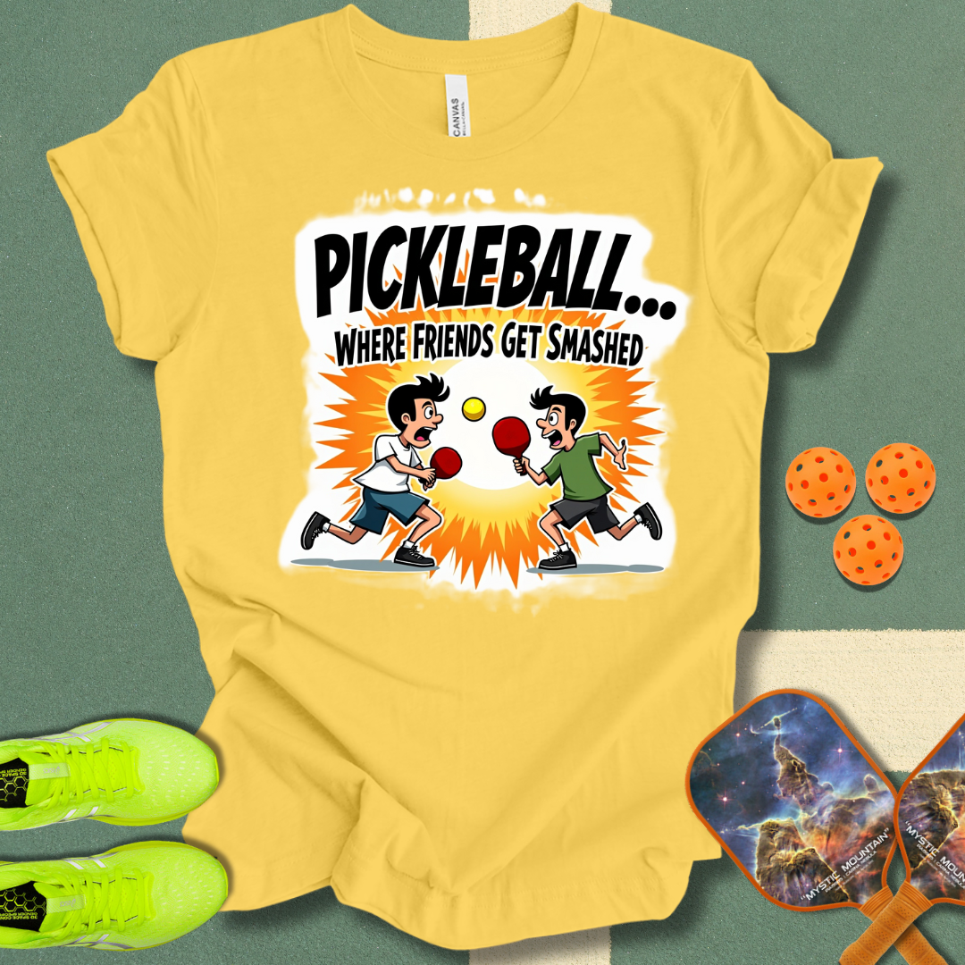 Pickleball... Where Friends Get Smashed T-Shirt