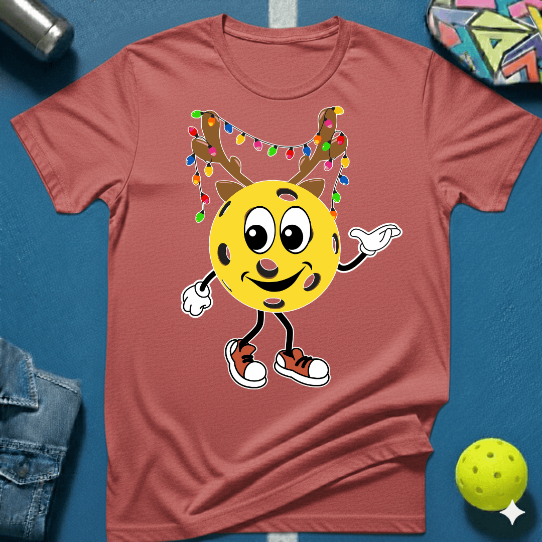 Pickleball Reindeer T-Shirt